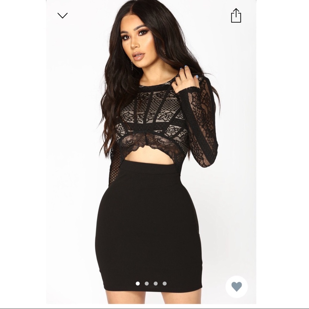 Fashion Nova Try It On My Own Mini Dress - Black
